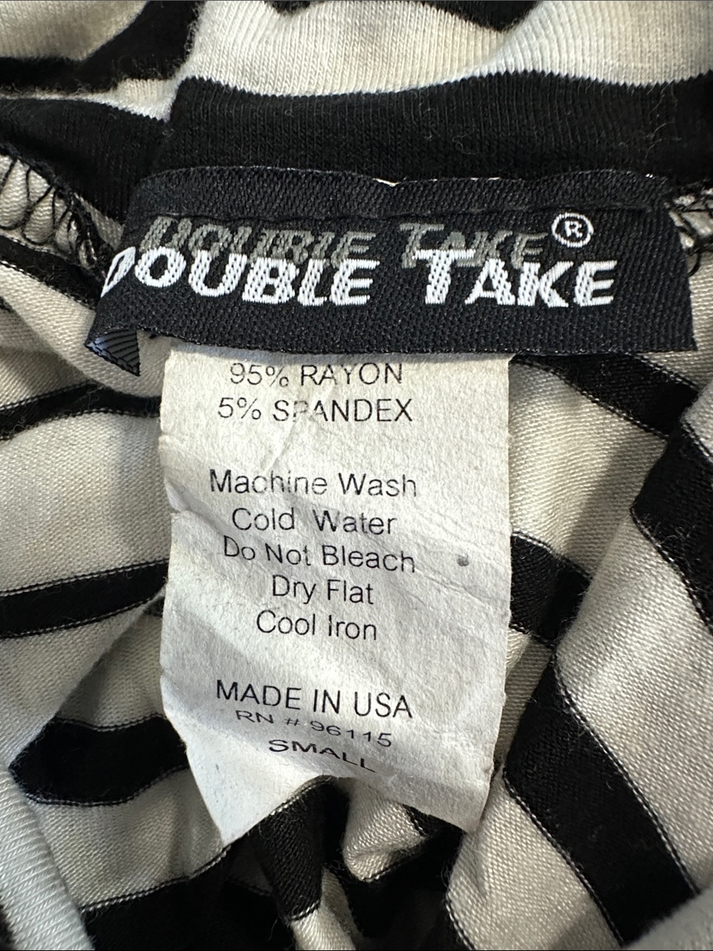 Women's Black and White Striped Maxi Skirt - Picture 3 of 3